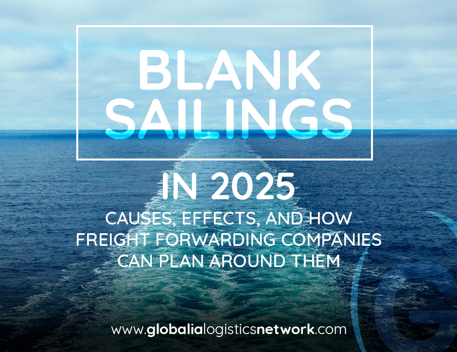 Blank sailings in 2025