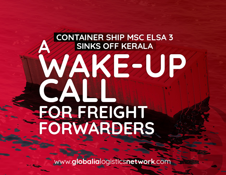 Container Ship MSC ELSA 3 Sinks off Kerala