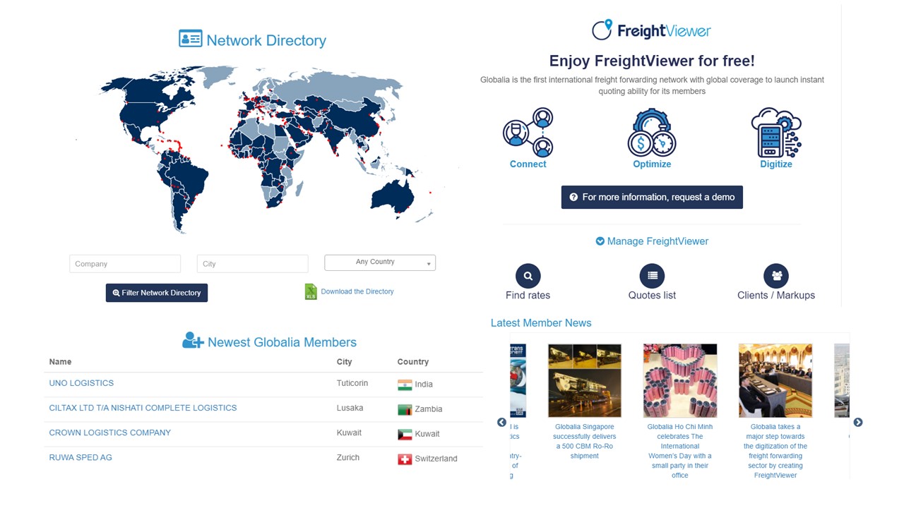 Globalia_new members area_intranet