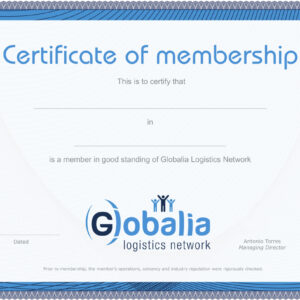 Globalia Logistics Network makes available an online certificate for network members