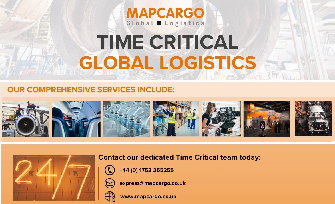 Time-critical shipments by Mapcargo International 